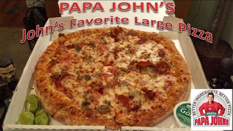 Available for delivery or carryout at a location near you. . Papa johns favorite pizza